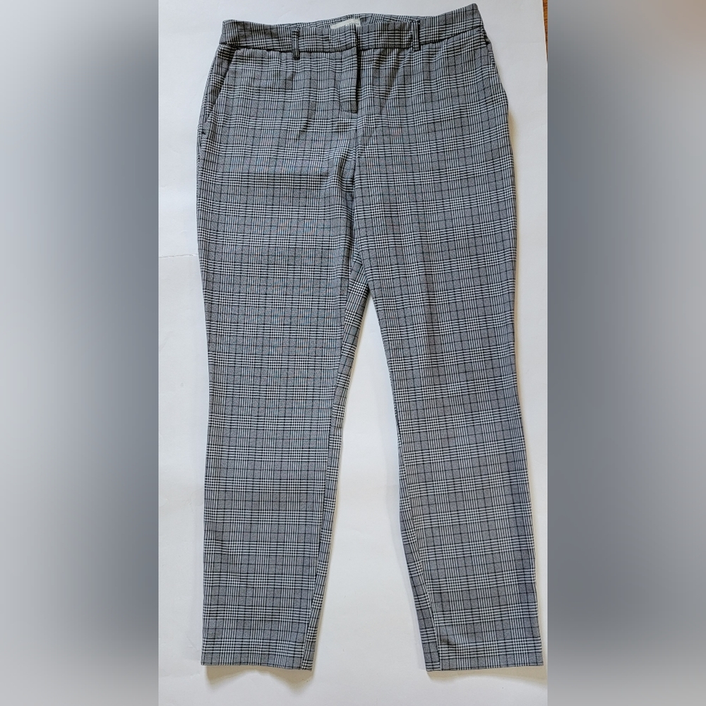 Ankle plaid pants, size 10